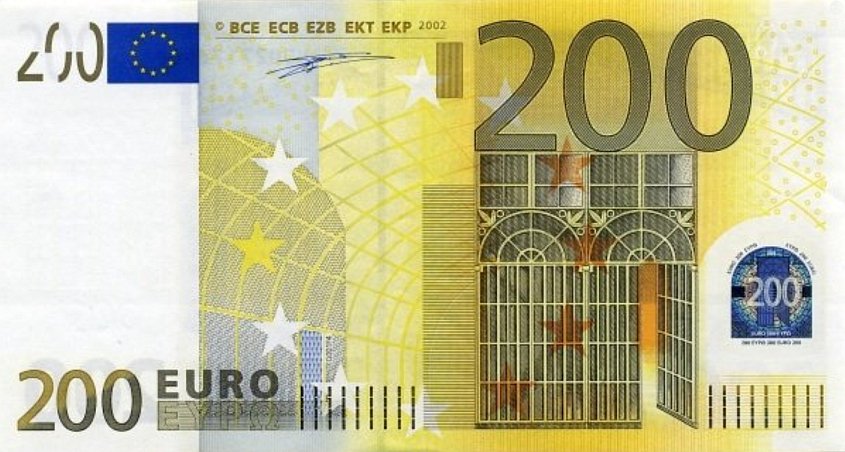 P 6X European Union 200 Euro Year 2002 (Duisenberg)